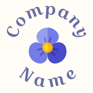 Violet logo on a Floral White background - Umwelt & Natur