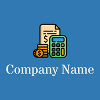 Budget logo on a blue background - Zakelijk & Consulting