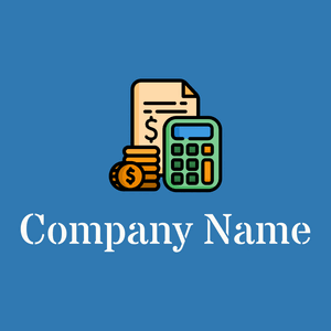 Budget logo on a blue background - Zakelijk & Consulting