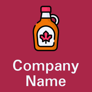 Maple syrup logo on a Old Rose background - Nourriture & Boisson