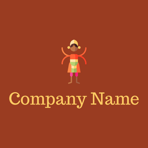 Outrageous Orange Indian dance on a Rich Gold background - Arte & Entretenimiento
