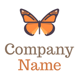 Neon Carrot Butterfly on a White background - Animali & Cuccioli