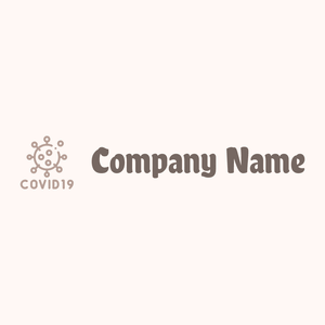Covid-19 logo on a Seashell background - Médicale & Pharmaceutique