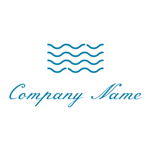 Waves logo on a White background - Meio ambiente