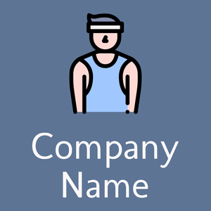 Jogging logo on a Waikawa Grey background - Esportes