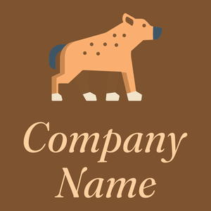 Hyena logo on a Korma background - Animales & Animales de compañía