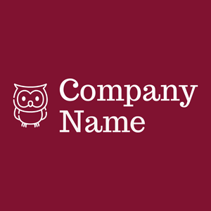 Owl logo on a Falu Red background - Abstrakt