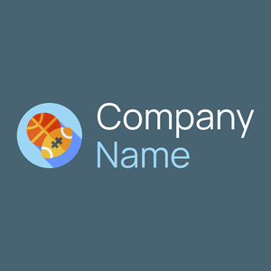 Sports logo on a Bismark background - Sport