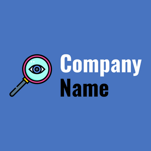View logo on a Havelock Blue background - Abstrait