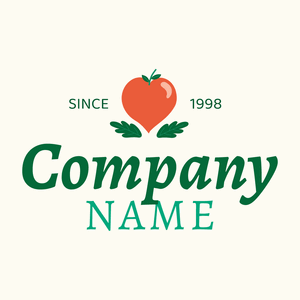 Tomato and leaves logo - Landbouw