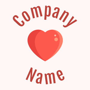 Red heart logo on a pale background - Dating