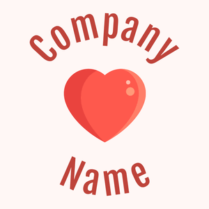 Red heart logo on a pale background - Rencontre