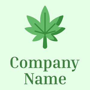 Cannabis logo on a Honeydew background - Vastgoed & Hypotheek