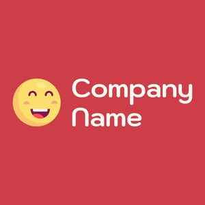 Smile logo on a Mahogany background - Abstrait