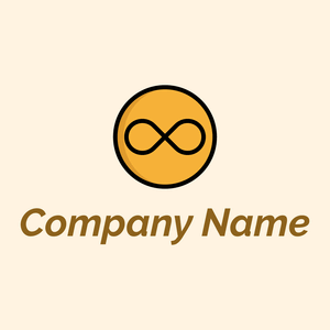 Infinity logo on a Corn Silk background - Abstrato