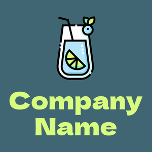 Blueberry logo on a Bismark background - Comida & Bebida