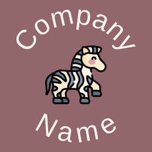 Zebra on a Copper Rose background - Animaux & Animaux de compagnie