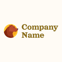 Fire Brick Bear on a Floral White background - Tiere & Haustiere