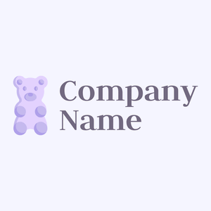 Lavender Blue Gummy bear on a Ghost White background - Alimentos & Bebidas