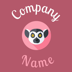 Lemur logo on a Blush background - Viajes & Hoteles