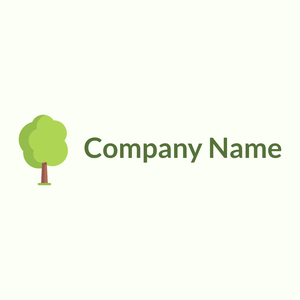 Green Tree logo on a Ivory background - Milieu & Ecologie