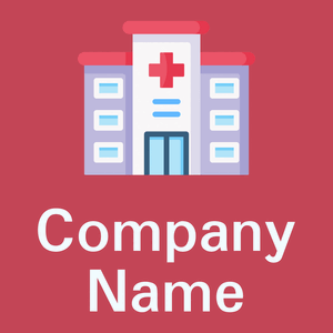 Hospital logo on a Sunset background - Médicale & Pharmaceutique