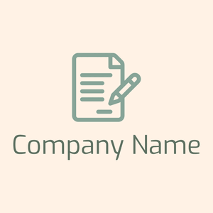 Contract logo on a Seashell background - Abstracto
