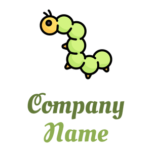 Caterpillar on a White background