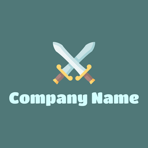 Swords logo on a Breaker Bay background - Arte & Intrattenimento