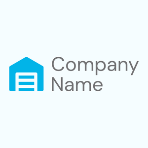 Garage on a Azure background - Auto & Voertuig