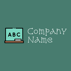 Riptide Blackboard on a Dark Green Copper background - Educação