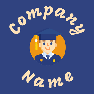 Graduate logo on a Fun Blue background - Educação