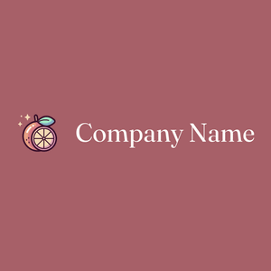 Orange logo on a Coral Tree background - Comida & Bebida