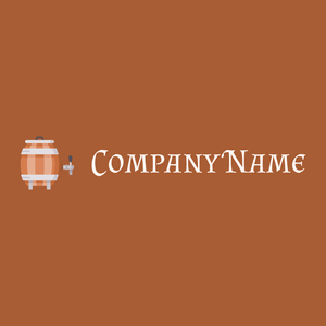 Barrel logo on a Vesuvius background - Cibo & Bevande