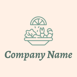 Ceviche logo on a Seashell background - Nourriture & Boisson