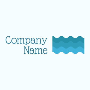 Sea logo on a Azure background - Abstract