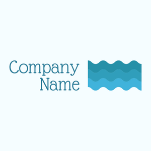 Sea logo on a Azure background - Abstracto