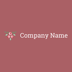 Rose logo on a Coral Tree background - Floral