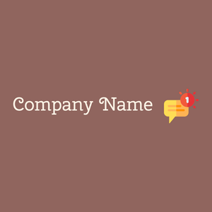 Text logo on a Rose Taupe background - Communicações