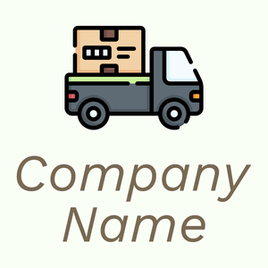 Delivery truck logo on a Ivory background - Automotive & Vehicle