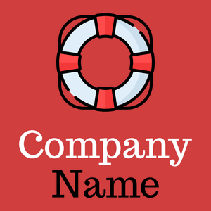 Life saver logo on a Persian Red background - Seguridad