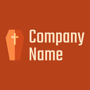 Coffin on a Harley Davidson Orange background - Religiosidade
