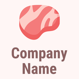 Sirloin steak logo on a Snow background - Nourriture & Boisson