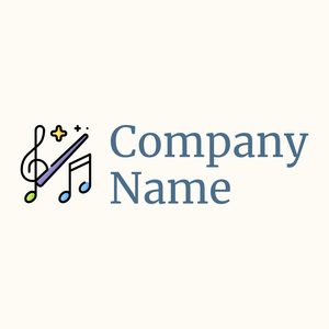 Orchestra logo on a Floral White background - Entertainment & Arts