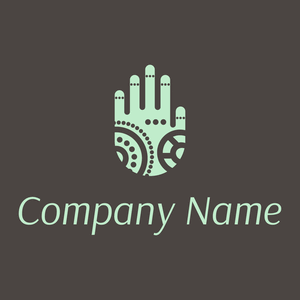 Henna painted hand logo on a Space Shuttle background - Religieus