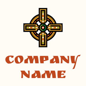 Cross on a Floral White background - Religión