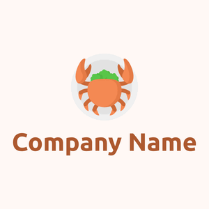 Crusta Crab on a Seashell background - Animales & Animales de compañía