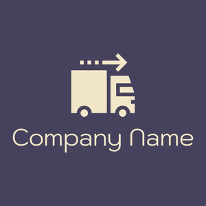 Delivery truck logo on a Blue Zodiac background - Automobili & Veicoli