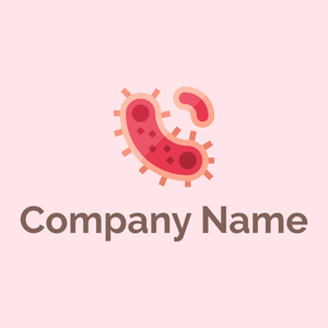 Dark Pink Virus on a Misty Rose background - Hospital & Farmácia