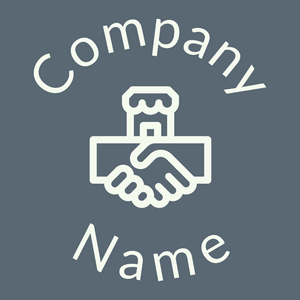 Deal logo on a Blue Bayoux background - Handel & Beratung